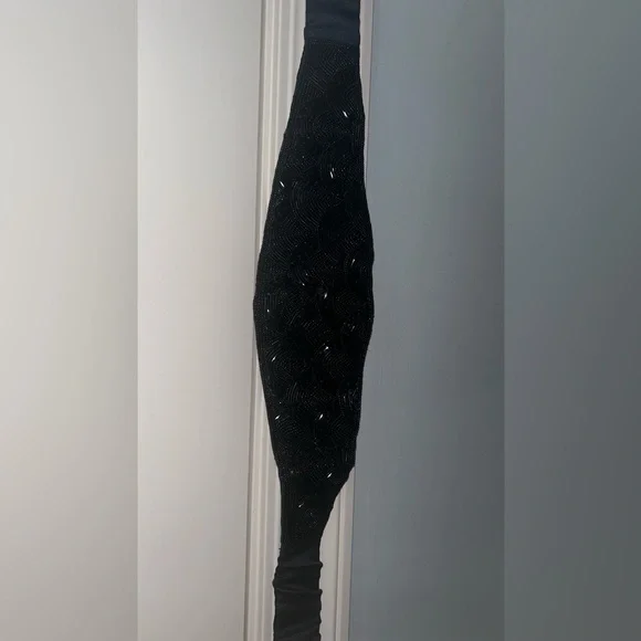 Vintage NOS Anne Klein Black Beaded Belt-Small - Picture 9 of 11